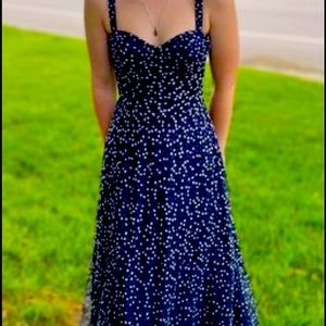 Navy prom dress